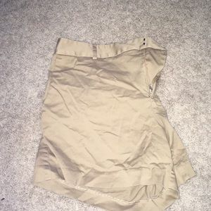 khaki shorts